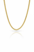 ROYAL CHAIN : 10K Gold 3.6mm width Solid Round Box Chain 37.08 Grams 24”Length