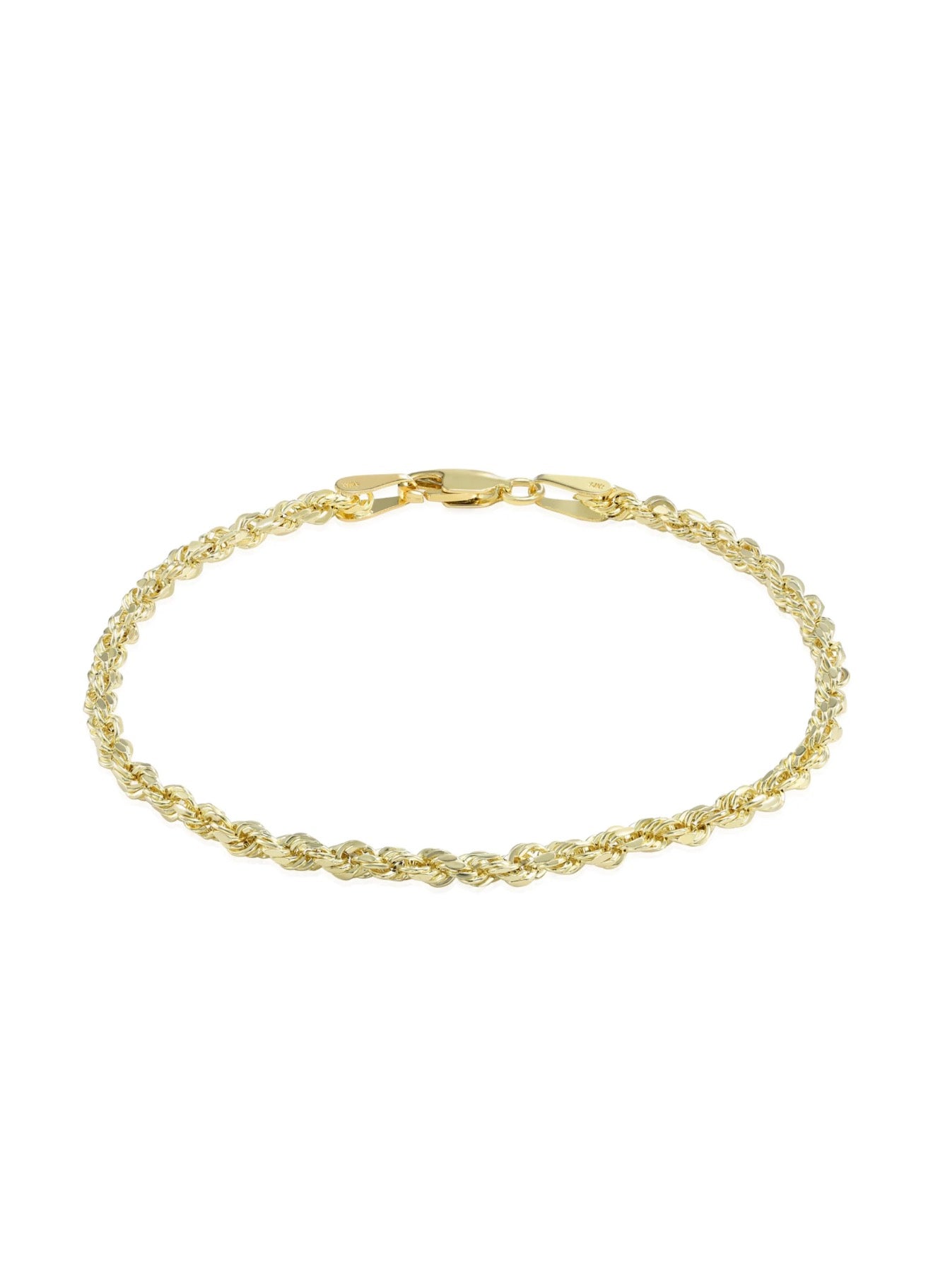 Width 4MM & 3MM - 7.5” length bundle Bracelets 10k total Grams 4.32