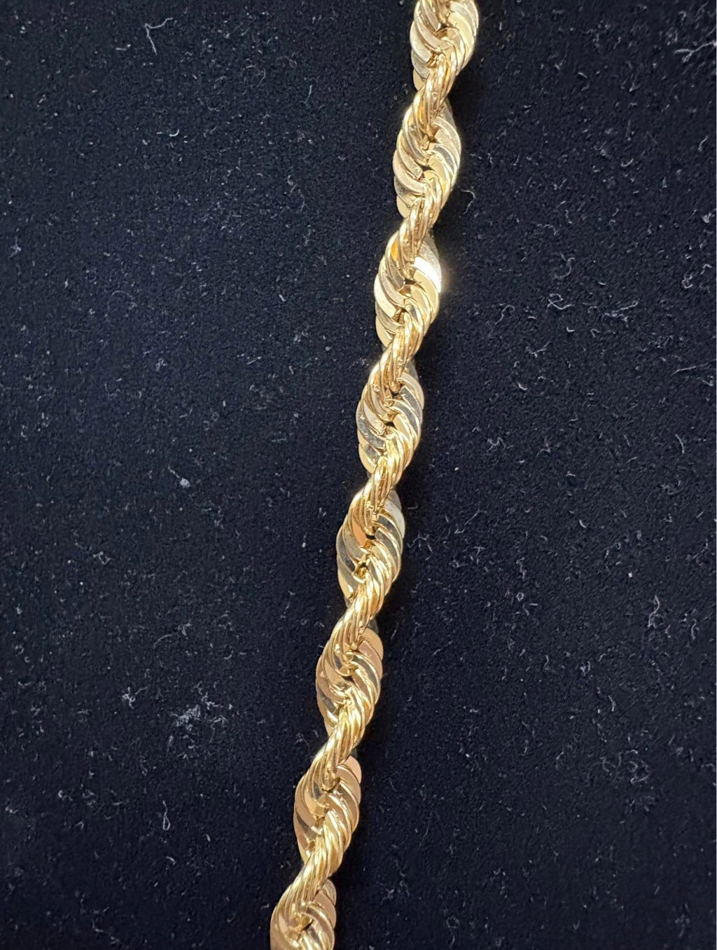 14K Twisted Gold Rope Chain 6.5mm 26” 25.85 Grams (used-like New)