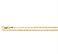 14K Yellow Gold 1.9mm Flat Oval Cable Chain 20”